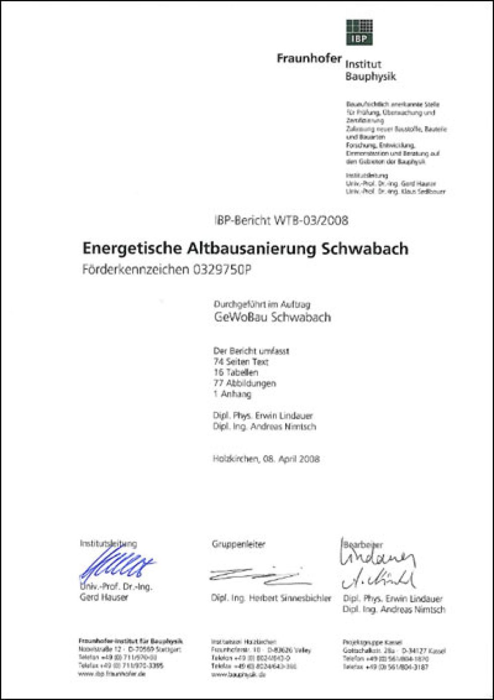 Titelbild Energetische Altbausanierung Schwabach - nur Text