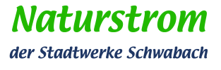 Logo Naturstrom der Stadtwerke Schwabach